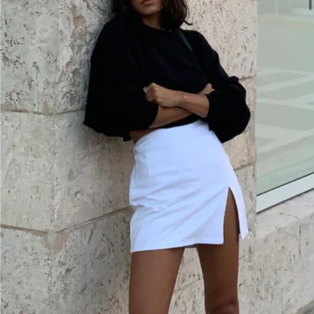 Lioness Lola mini skirt, XS, white